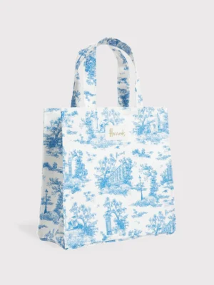 Harrods 雲彩插畫布藝輕便手提包