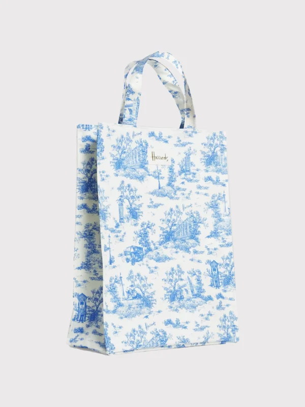 Harrods 雲彩插畫布藝質感手提包