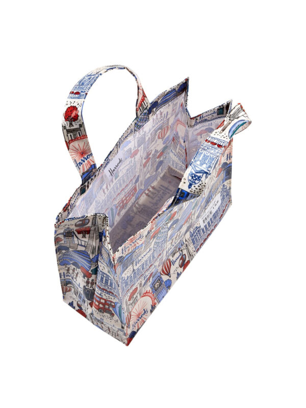 Harrods 歡樂嘉年華帆布印花手提包