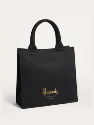 Harrods 燙金Logo手提包