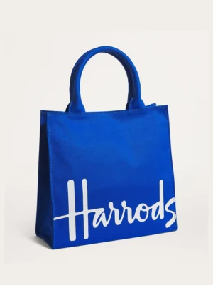 Harrods 繽紛Logo帆布手提包