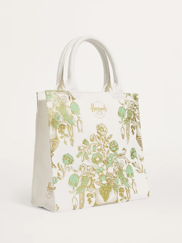 Harrods 175週年限定款質感印刷手提包