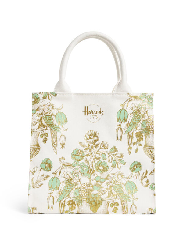 Harrods 175週年限定款質感印刷手提包