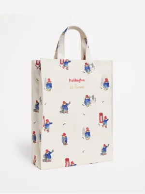 Harrods 柏寧頓熊滿版印花帆布袋