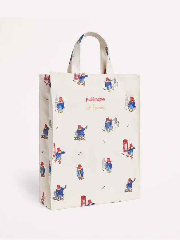 Harrods 柏寧頓熊滿版印花帆布袋