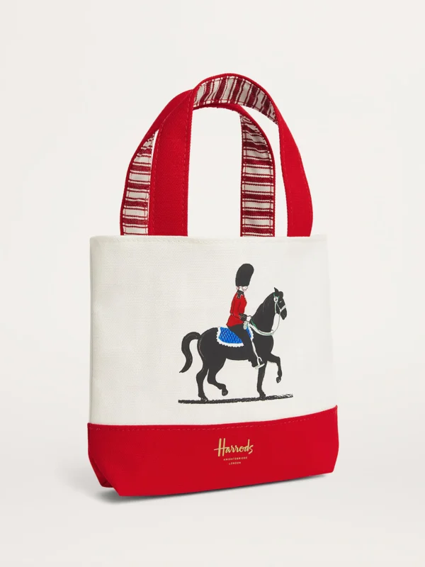 Harrods 英國皇家馬騎兵帆布手提袋