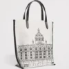 Harrods 騎士橋建築帆布皮革手提包 Harrods 騎士橋建築帆布皮革手提包
