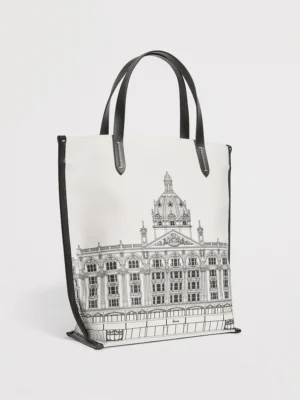 Harrods 騎士橋建築帆布皮革手提包