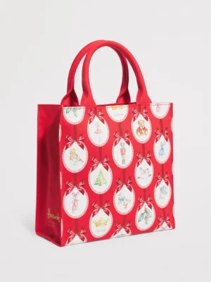 Harrods 聖誕插圖胡桃鉗厚帆布手提包