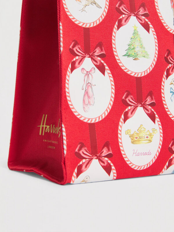 HDBA2532005_4w Harrods 聖誕插圖胡桃鉗厚帆布手提包