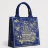 Harrods 金絲刺繡建築手提包
