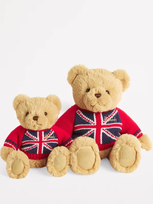 Harrods 英國國旗毛衣泰迪熊絨毛娃娃