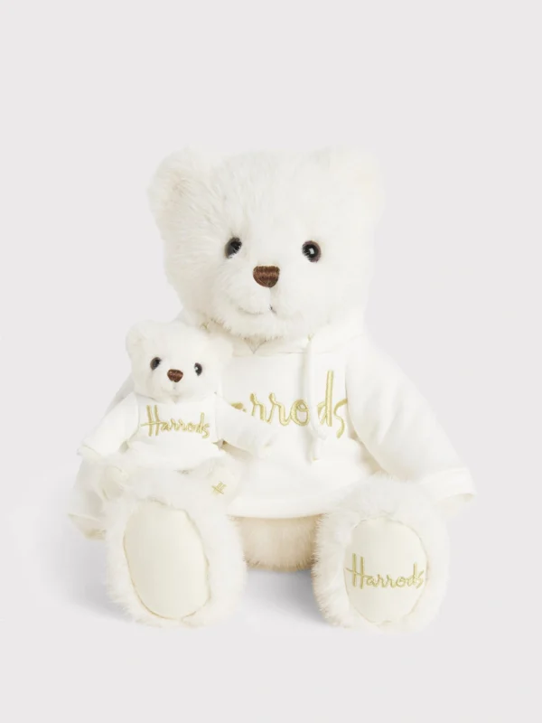 Harrods 時髦繽紛電鏽連帽T亨利泰迪熊絨毛娃娃