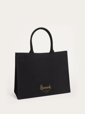 Harrods 燙金Logo質感側背包
