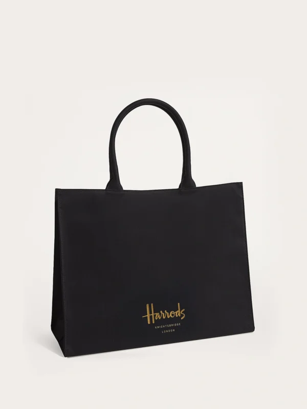 Harrods 燙金Logo質感側背包