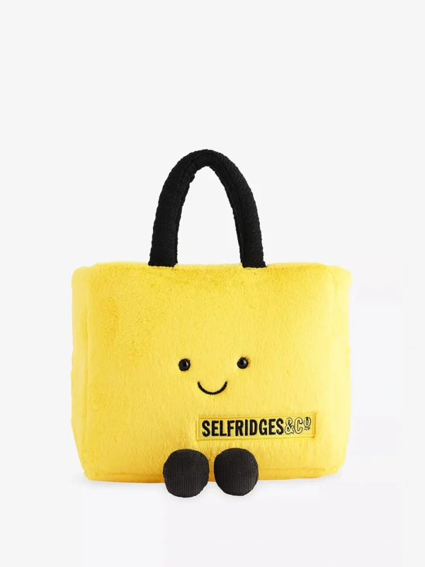 Jellycat × Selfridges 微笑黃金手提包絨毛娃娃