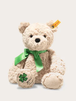 Steiff 金耳釦幸運草緞帶泰迪熊娃娃
