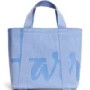 HARRODS Small Cotton Logo Tote Bag_1 Harrods 純棉帆布購物袋 - 清新粉藍色款極簡英倫女包設計