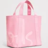 HARRODS Small Cotton Logo Tote Bag_3 Harrods 手提袋精緻品牌 Logo 印刷與 100% 純棉材質細節特寫