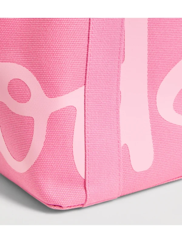 HARRODS Small Cotton Logo Tote Bag_6 Harrods 手提袋精緻品牌 Logo 印刷與 100% 純棉材質細節特寫