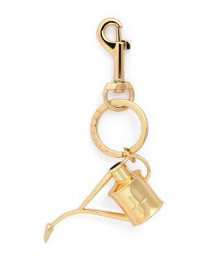 Harrods 金屬澆水壺鑰匙扣正面 - 高質感金色五金包包吊飾