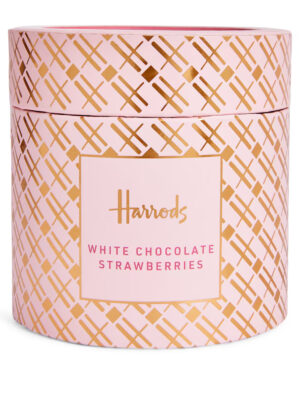 Harrods 哈洛德百貨 盒裝 草莓白巧克力球 情人節禮物 聖誕節 高級伴手禮 整顆草莓