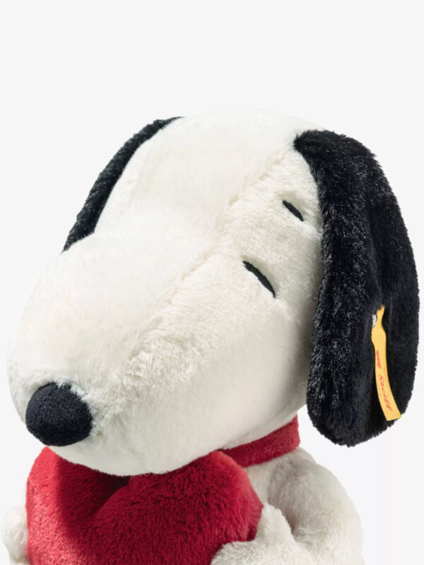 德國Steiff SNOOPY 不銹鋼耳釦愛心史努比絨毛玩偶 七夕送禮 白色情人節 女友生日禮物
