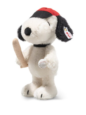 德國Steiff金耳釦限量版棒球史努比娃娃擺設正面全貌-HF unikorn正品代購