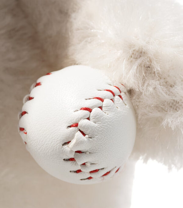 SFDB2610013-00_4 全球限量1950件德國Steiff棒球史努比精美收藏擺飾背面與整體比例