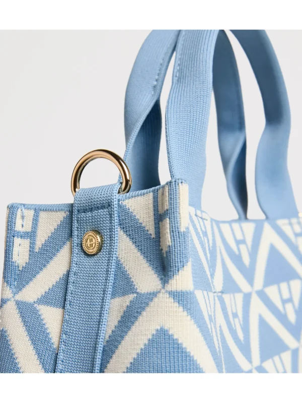 Harrods 小號手提包雙人提手縫線與五金細節