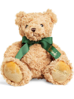 英國 Harrods 捲毛亨利熊娃娃 咖啡色正面照 - HF unikorn 英國代購