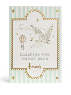 適合3歲以上兒童的 Harrods 睡熊娃娃，觸感柔軟親膚