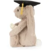 JCDB2610004-83_3 Bashful Bunny Graduation Outfit (31cm) Jellycat 經典邦尼兔畢業款側面視角,適合做為畢業季紀念禮物