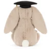 JCDB2610004-83_4 Bashful Bunny Graduation Outfit (31cm) 英國正品代購 Jellycat 畢業兔娃娃背部細節與柔和的咖啡色調