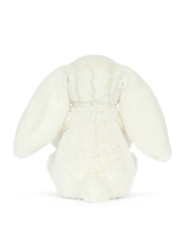 JCDB2610008-00 Cream Bunny with Star (31cm)_4 Jellycat 奶油兔無辜表情與閃耀金蔥星星特寫,附贈官方紙袋,為生日與祝賀禮物首選