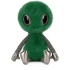 Jellycat Zyllan 外星人絨毛娃娃正面視圖，29公分高，展示柔軟的綠色毛茸身軀與超萌大眼