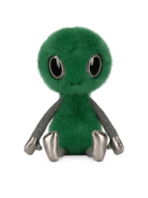 JCDB2610010-59 Zyllan Alien (29cm)_1 Jellycat Zyllan 外星人絨毛娃娃正面視圖,29公分高,展示柔軟的綠色毛茸身軀與超萌大眼