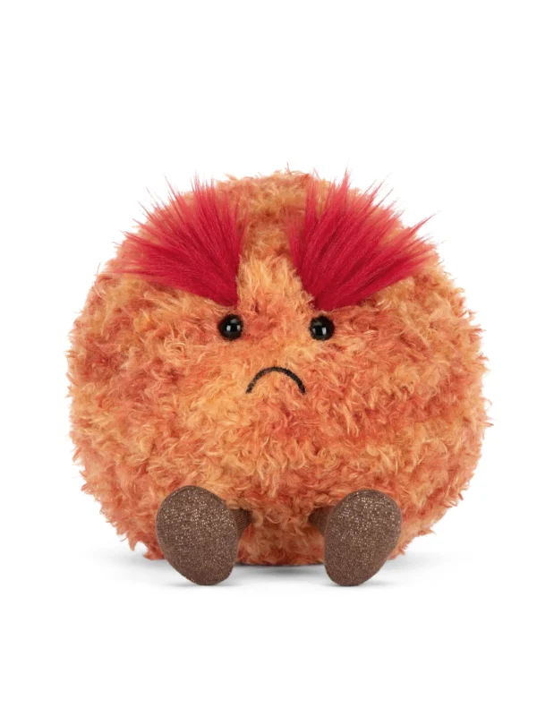 JCDB2610015-24 Amuseables Planet Mars (22cm)_1 Jellycat Amuseables 炙熱火星星球絨毛娃娃正面氣呼呼表情特寫