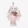 SFAK2610001-12 德國 Steiff Hoppie 粉紅芭蕾舞兔子包包吊飾正面照 - 英國代購正版絨毛掛飾