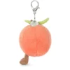 HF unikorn 英國代購 Jellycat 桃子鑰匙圈 - 點亮日常背包穿搭的甜美絨毛配件禮物