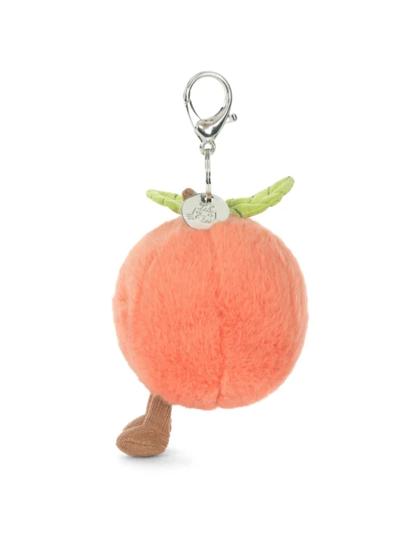 HF unikorn 英國代購 Jellycat 桃子鑰匙圈 - 點亮日常背包穿搭的甜美絨毛配件禮物