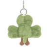 HF unikorn 英國代購 Jellycat 幸運草鑰匙圈 - 點亮日常背包穿搭的趣味絨毛配件禮物