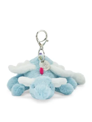 Jellycat 天空小飛龍鑰匙圈吊飾正面照 - 擁有絢麗綠色外觀的奇幻包包配件