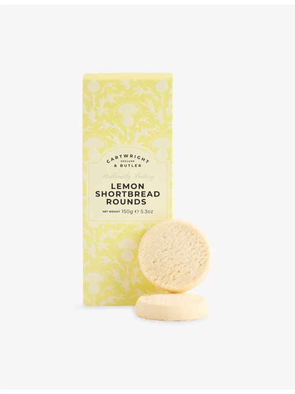 Cartwright & Butler 檸檬奶油酥餅實體特寫 - 呈現揉合天然檸檬皮屑的極致酥脆質地