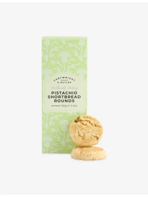 Cartwright & Butler 開心果奶油酥餅實體特寫 - 呈現融入香脆開心果碎粒的極致酥脆質地